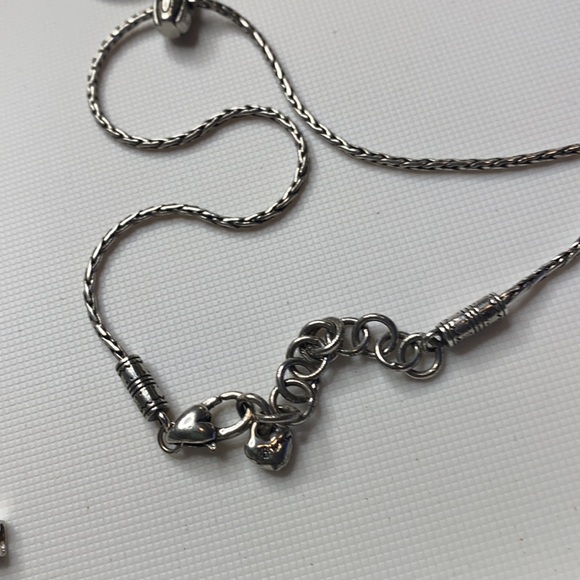 Retired Brighton Triple Open Heart Necklace - Picture 2 of 5